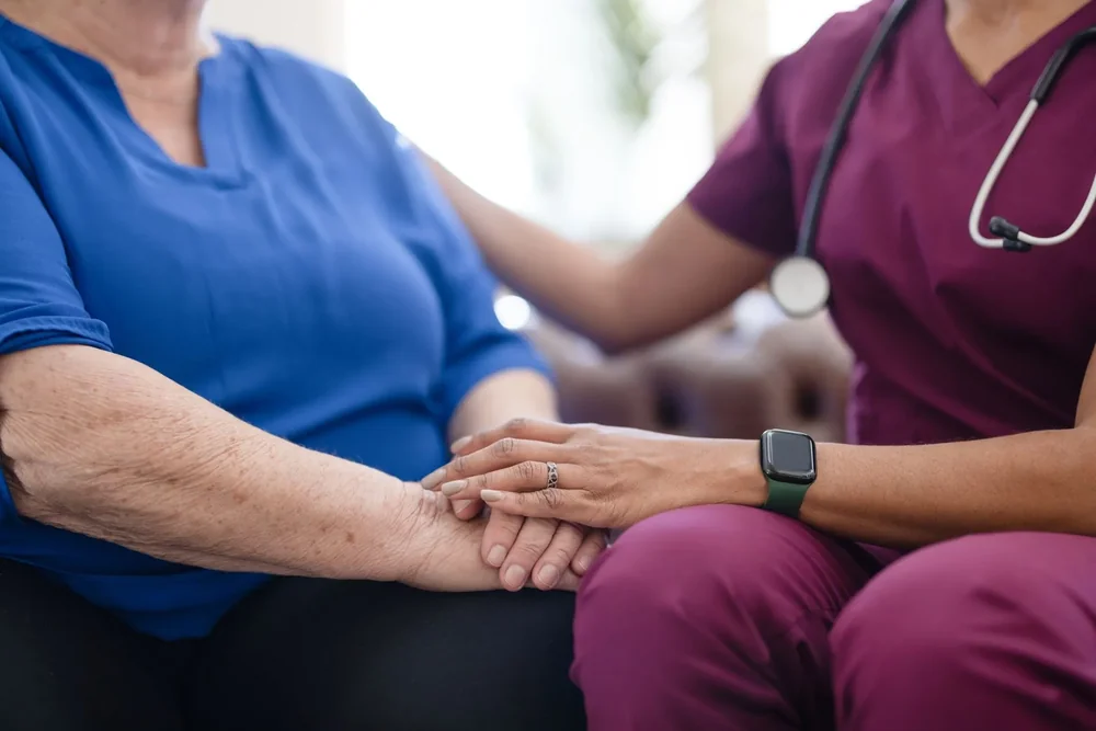 caregiver-burnout Caregiver providing support to an older adult